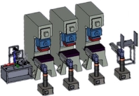 冲压机械手常用排列方式