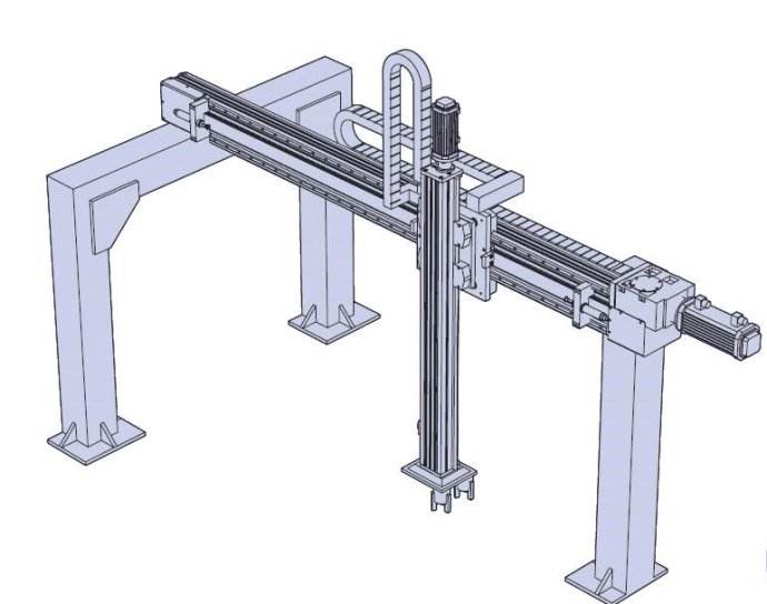 关于CNC机床桁架式机器人组成部件介绍